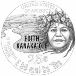 03-2023-american-women-quarters-coin-edith-kanakaole-line-art-reverse