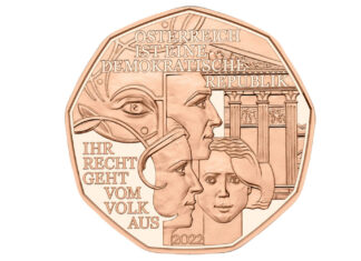 Österreichs Stück Parlament für die Geldbörse