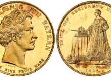 Ein einmaliges Set: Die Goldabschläge vom Bayerischen Geschichtstaler