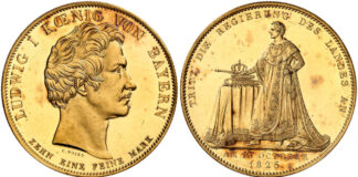 Ein einmaliges Set: Die Goldabschläge vom Bayerischen Geschichtstaler
