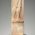 06-Fragment of the marble stele of a hoplite (foot soldier)