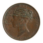 08-Victoria (1830-1901), copper halfpenny, 1853. ‚Shag for ever,‘ hat and pipe © The Fitzwilliam Museum