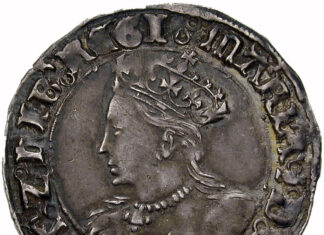 Numismatisches Puzzle: Groat von Maria I. von England