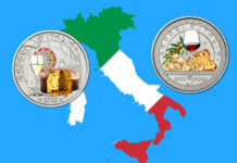 Italiens Küche in all ihren numismatischen Farben