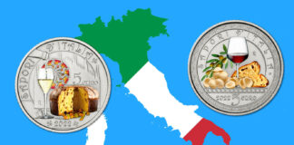 Italiens Küche in all ihren numismatischen Farben