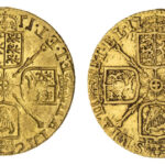 08Lot 241 – George I Guinea, 1720 – ‚Two Tails‘ Mint error ‚brockage‘ (£62,400)