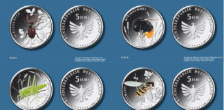„Wunderwelt Insekten“ bekommt vier neue 5-Euro-Sammlermünzen