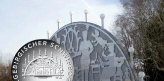 25-Euro-Sammlermünze „Erzgebirgischer Schwibbogen“