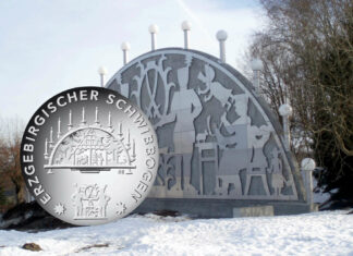 25-Euro-Sammlermünze „Erzgebirgischer Schwibbogen“