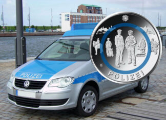 Deutschland ehrt die Polizei mit 10-Euro-Sammlermünze