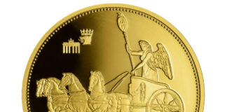 Staatliche Münze Berlin prägt Quadriga auch in Gold