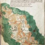 02-20. Map of Crete from Tractatus Insulari Archipelagi by Cristoforo Buondelmonti © National Maritime Museum, Greenwich, London